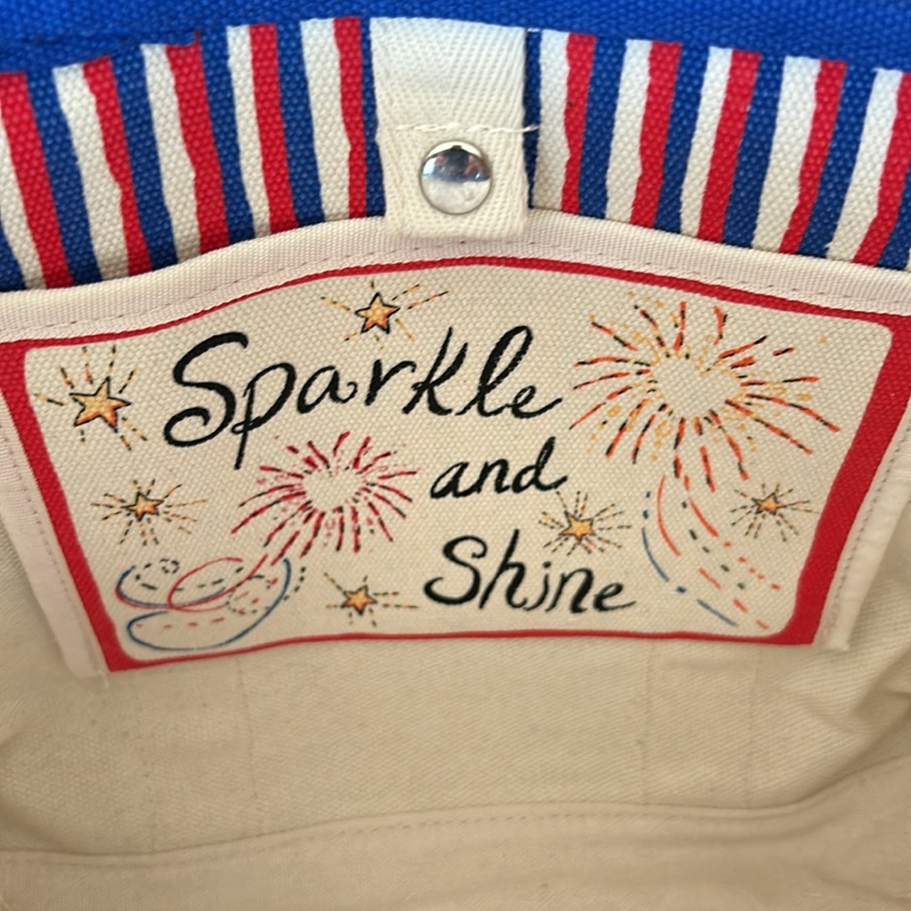 Brighton Sparkle and Shine canvas tote.  Like new. - Picture 7 of 8